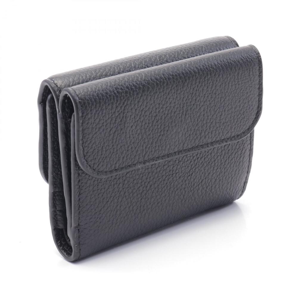 Chloe Marcie Small Trifold Wallet Leather Black